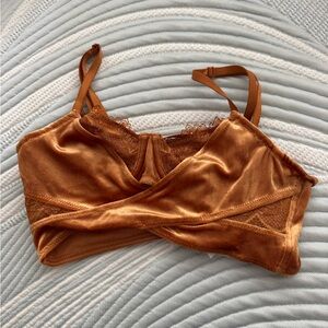 Free People Rust Lace Bralette